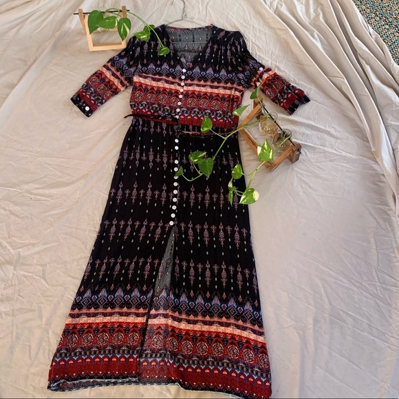 Bohemian Maxi dress small size 6-8 - Picture 5 of 8